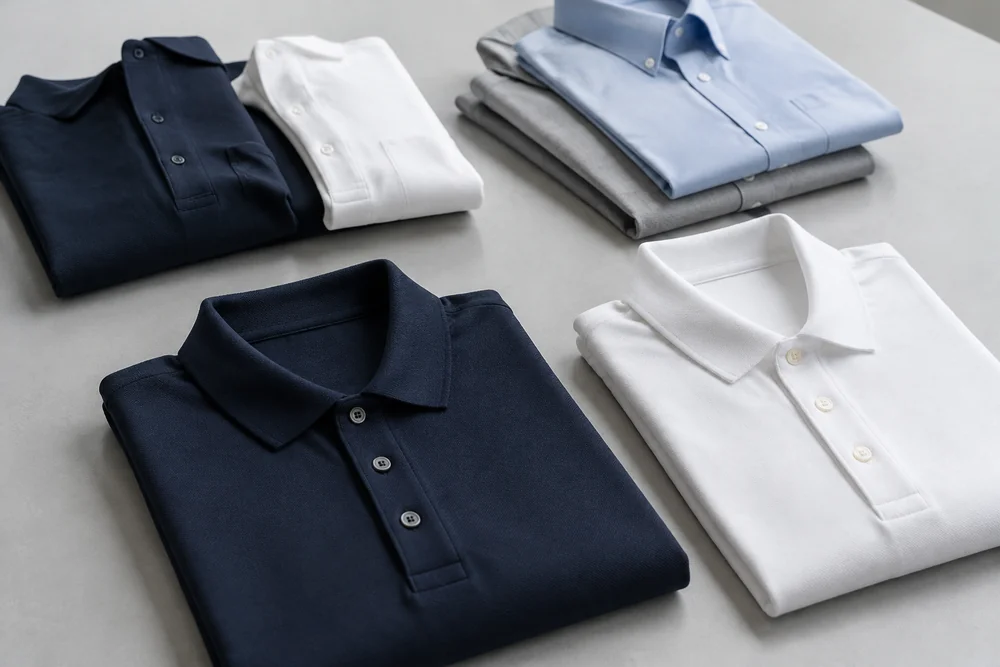 Uniformes corporativos en tonos neutros
